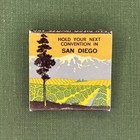 San Diego Invites You Rare Vintage Full Feature Matchbook Matches Unstruck