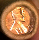     1963 D Bu Lincoln Memorial Uncirculated Shiny Red From Obw Mint Roll Coins Nos