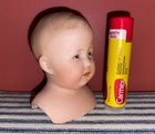 Unusual Little 2 75  Pouty Sad Gebruder Heubach Bisque Doll Head  Mold 7848