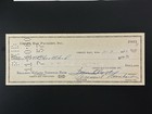 Original Vince Lombardi Signed  Green Bay Packers Check 1960 Hotel Northland