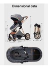 3-in-1 Newborn Pram Stroller Travel System Isofix Base   Lightweight White