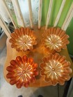  4 Copper 3 1 2 Cup Jello Mold Wall Hangings Vintage 