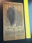 Hollywood Casket Company Old Vintage Redwood Salesman Coffin Sample Antique Ca