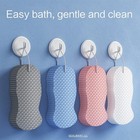 2pc Ultra Soft Bath Body Shower Sponge Spa Scrub Exfoliator Dead Skin Remove Hot