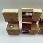 4 Pc Vintage Lundby Dollhouse Furniture Kitchen Oven Dishwasher Sink Fridge 70   s