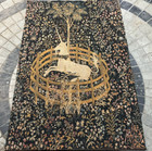 Vintage French Tapestry Wall Hanging Goblin Home Unicorn Tapestry  133 X 91 Cm