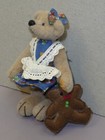 3  Little Gem Miniature Girl Bear  Gretel Carrying A Teddy  Bear  Ginger      r