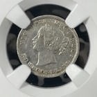 1880 Newfoundland 5 Cents Ngc Cleaned-xf Details Lot g1374 Silver 