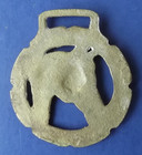 English Brass Horse Harness Medallion - Horse Head