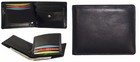 Mens Genuine Cowhide Leather Credit id Card Holder Bifold Wallet Slim Purse Gift
