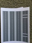 1 144 N Scale 11  X Self Adhesive Asphalt Road Sections  Narrow Road  4 Sections