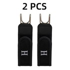 2pcs Tactical Metal Hook Elastic Belt Buckle-less Invisible Waist Belt Closure  