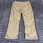 Eddie Bauer Mens 33x30 Khaki Nylon Performance Hiking Pants Articulated Knee