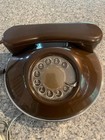 Vintage Mcm 1960s Retro Modern Brown Rotary Dial Phone northern Telecom untested