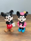 Vintage Walt Disney Productions Mickey   Minnie Mouse Porcelain Figure Set Japan