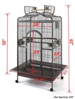 63  Parrot Bird Finch Cage Cockatiel Parakeet Ladder Iron House Pet Supply Stand