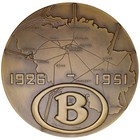Belgium Belgian Railroad Art Deco 1951 Bronze Medal   By Marcel Rau