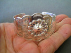 Old Southwestern Native American Navajo Sterling Silver Repousse Stamps Bracelet