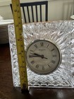 Waterford Crystal Desk Clock Roman Numerals Elegant Design