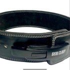 Iron Clasp 10mm Black Leather Lever Pro Belt   Training Gym Powerlifting Belt