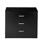 Nightstand 3 Drawer Dresser Bedside End Table Chest Bedroom Organizer