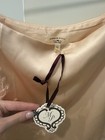 Mirror Palais Beige Slip Dress Xs Sheer Ruffle Embroidery Vintage Style