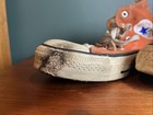 Vintage Made In The Usa Converse Orange Size 6 Roached  Distressed  Worn  Dirty
