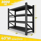 Industrial Garage Storage Shelves 40 w  Heavy Duty Adjustable Steel Rack