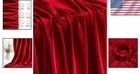 Red Stretch Velvet Fabric 60 Inch Wide  5 Yard Soft Stretchy Fabric For Sewin   