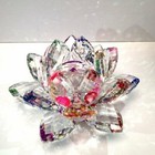 New Arrival 3  Sparkle Crystal Lotus Flower With Gift Box     Usa Seller