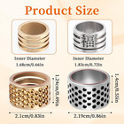 Stainless Steel And Brass Thimbles Set  Thimbles For Hand Quilting  Metal Thimbl