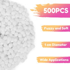 500 Pieces 1cm White Pom Poms  Mini Craft Pom Poms Balls For Diy Art Creative Cr