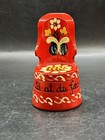 Vintage Miniature Scandinavian Rosemaled Kubbestol Chair Norway Folk Art