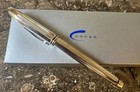 Cross Townsend Platinum Plated Rollerball Pen Textured Pattern In Box New Refill