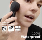 Facial Cleansing Brush  Rechargeable  Waterproof - Black