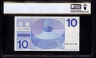 1968 10 Gulden Netherlands Bank Note Currency Pick 91b Pcgs Superb Gem 69 Ppq