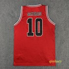 Slam Dunk Sakuragi No 10 Basketball Costume Shohoku Jersey Vest Cosplay Training
