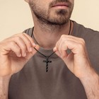 Truandoss Silver Black American Flag Cross Necklace For Men Boys  Mens Gifts