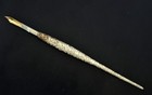 Antique Art Nouveau Repousse Sterling Silver Fountain Pen Waterman 14k Gold Nib