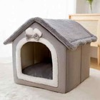 New Dual Pet Dog Cat Bed House Portable Puppy Dog Cave Nest  Pad Cozy Cushion