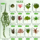 Niuohoy 16 Pcs Artificial Succulents Plants Faux Plastic Succulents Assortmen   