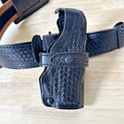 Safariland Model 94 Tactical Leather Belt W  Gun Holster   Attachments Read
