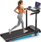 Folding Treadmill Electric Running Machine W desk Workstation  adjustable Height