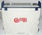 Vtg Chi Chi s Mexican Restaurant Rolling Cooler Ice Chest W   2  Folding Chairs