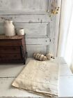 Antique Large French Trousseau Floppy Linen Fil Sheet Mb Mono C1920