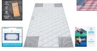 Light Gray Washable Fleece Guinea Pig Cage Liner - Super Absorbent   Waterproof