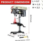 Bucktool 3 4 Hp 10-inch Bench Drill Press 5-speed Bench Top Drilling Machine