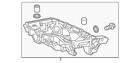 Genuine Honda Oil Pan 11200-5ba-a00