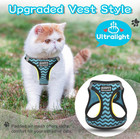 Cat Harness And Leash Escape Proof adjustable Soft Mesh Kitten Vest Harness For