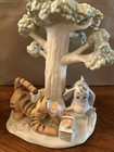 Pooh   s Picnic Candlesticks Fine Ivory China 2004 Disney Lenox Brand